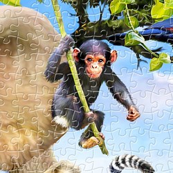 Pintoo (h2043) - Howard Robinson: "Africa Smile" - 1200 pieces puzzle