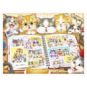 Pintoo (h2051) - Kayomi Harai: "Kitten Memory Album" - 1200 pieces puzzle