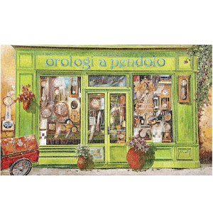 Pintoo (h1999) - Guido Borelli: "Clock Shop" - 1000 pieces puzzle