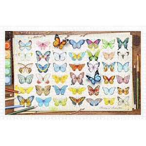 Pintoo (h2027) - "Beautiful Butterflies" - 1000 pieces puzzle