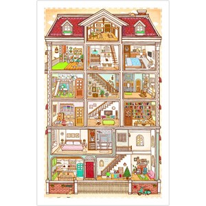 Pintoo (h1643) - "Sweet Home" - 1000 pieces puzzle