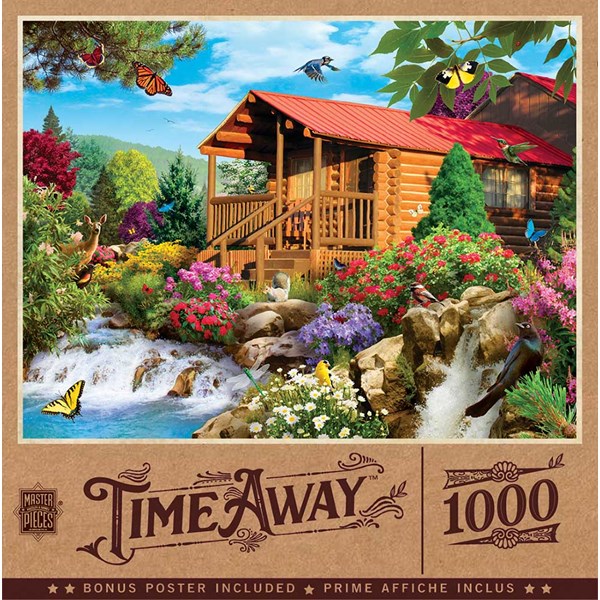 MasterPieces (72041) - "Cascading Cabin" - 1000 pieces puzzle