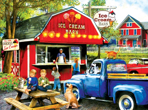 SunsOut (28858) - Tom Wood: "The Ice Cream Barn" - 1000 pieces puzzle