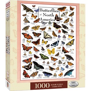 MasterPieces (71971) - "Butterflies of North America" - 1000 pieces puzzle