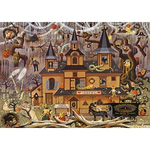 Buffalo Games (3872) - Charles Wysocki: "Trick or Treat Hotel" - 500 pieces puzzle