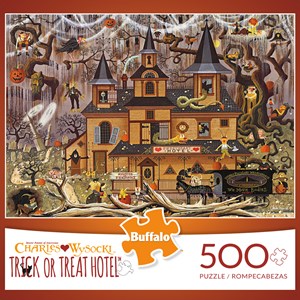 Buffalo Games (3872) - Charles Wysocki: "Trick or Treat Hotel" - 500 pieces puzzle
