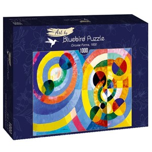 Bluebird Puzzle (60081) - Robert Delaunay: "Circular Forms, 1930" - 1000 pieces puzzle