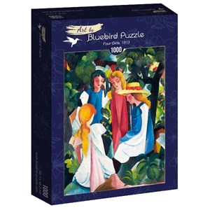 Bluebird Puzzle (60082) - August Macke: "Four Girls, 1913" - 1000 pieces puzzle