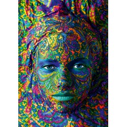 Bluebird Puzzle (60010) - "Face Art, Portrait of woman" - 1000 pieces puzzle
