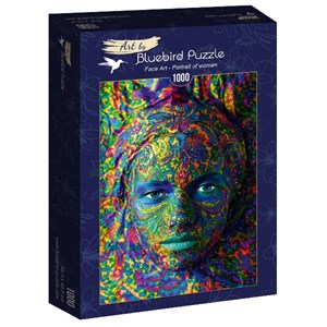 Bluebird Puzzle (60010) - "Face Art, Portrait of woman" - 1000 pieces puzzle