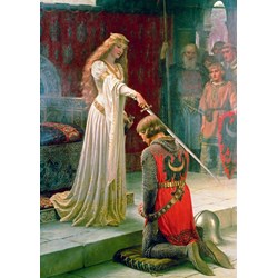 Bluebird Puzzle (60071) - Edmund Blair Leighton: "The Accolade, 1901" - 1000 pieces puzzle