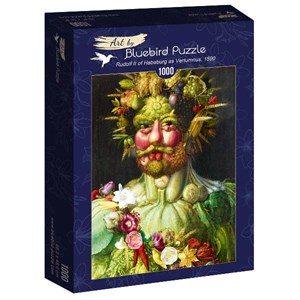 Bluebird Puzzle (60074) - Giuseppe Arcimboldo: "Rudolf II of Habsburg as Vertumnus, 1590" - 1000 pieces puzzle