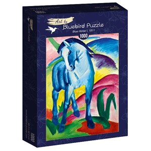 Bluebird Puzzle (60069) - Franz Marc: "Blue Horse I, 1911" - 1000 pieces puzzle