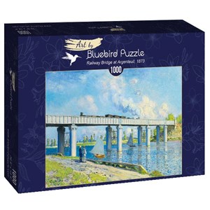 Bluebird Puzzle (60038) - Claude Monet: "Railway Bridge at Argenteuil, 1873" - 1000 pieces puzzle
