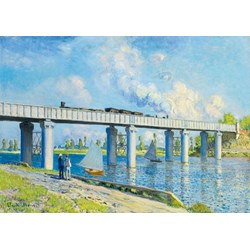 Bluebird Puzzle (60038) - Claude Monet: "Railway Bridge at Argenteuil, 1873" - 1000 pieces puzzle