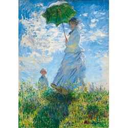 Bluebird Puzzle (60039) - Claude Monet: "Woman with a Parasol, Madame Monet and Her Son" - 1000 pieces puzzle