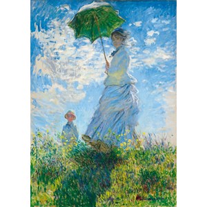 Bluebird Puzzle (60039) - Claude Monet: "Woman with a Parasol, Madame Monet and Her Son" - 1000 pieces puzzle