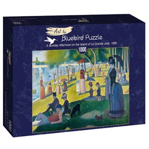 Bluebird Puzzle (60086) - Georges Seurat: "A Sunday Afternoon on the Island of La Grande Jatte, 1886" - 1000 pieces puzzle