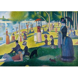 Bluebird Puzzle (60086) - Georges Seurat: "A Sunday Afternoon on the Island of La Grande Jatte, 1886" - 1000 pieces puzzle
