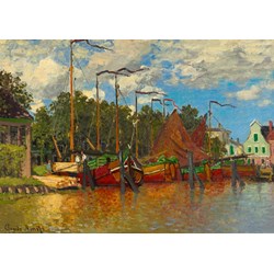 Bluebird Puzzle (60031) - Claude Monet: "Boats at Zaandam, 1871" - 1000 pieces puzzle