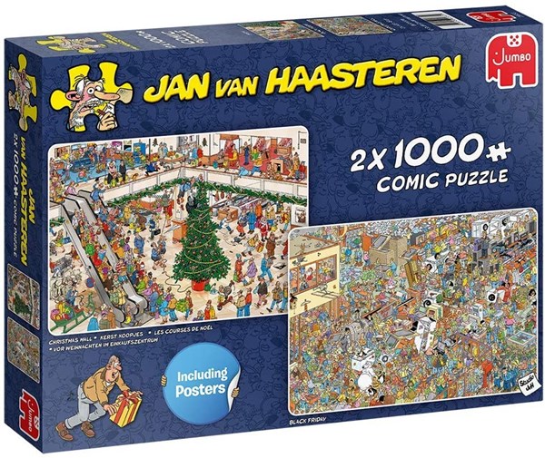 Jumbo (20033) - Jan van Haasteren: "Holiday Shopping" - 1000 pieces puzzle