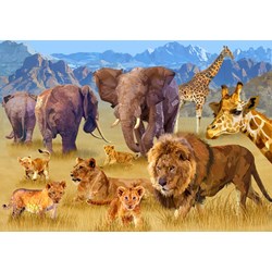 Bluebird Puzzle (70419) - François Ruyer: "Savannah Animals" - 1500 pieces puzzle