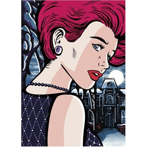 Dino (53271) - "Pop Art, Mysterious Woman" - 1000 pieces puzzle
