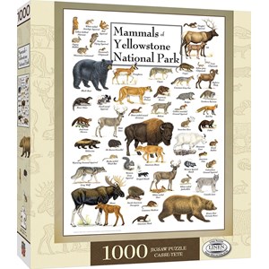 MasterPieces (71974) - "Mammals of Yellowstone National Park" - 1000 pieces puzzle