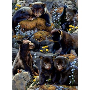 SunsOut (56452) - Rebecca Latham: "Bear Cubs" - 500 pieces puzzle
