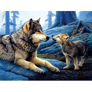 SunsOut (60966) - Daniel Smith: "Brother Wolf" - 500 pieces puzzle