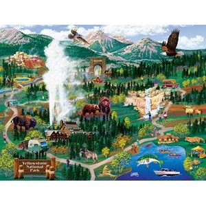 SunsOut (38892) - Joseph Burgess: "Yellowstone Adventures" - 500 pieces puzzle