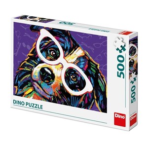 Dino (50235) - "Dog with Glasses" - 500 pieces puzzle