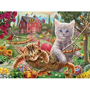 SunsOut (51820) - "Cats on the Farm" - 300 pieces puzzle