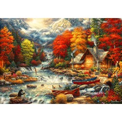 Bluebird Puzzle (70408) - Chuck Pinson: "Treasures of the Great Outdoors" - 1000 pieces puzzle