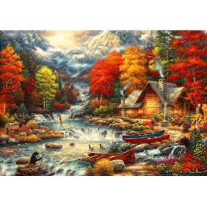 Bluebird Puzzle (70408) - Chuck Pinson: "Treasures of the Great Outdoors" - 1000 pieces puzzle