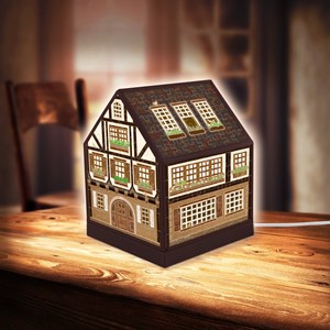 Pintoo (r1006) - "House Lantern, Half-Timbered House" - 208 pieces puzzle