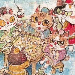 Pintoo (h2112) - Pao Mian: "The Leisure Life of the Cats" - 300 pieces puzzle