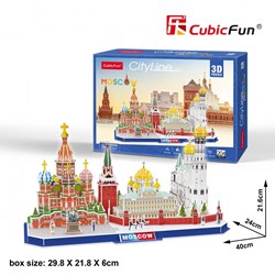 Cubic Fun (mc266h) - "Cityline, Moscow" - 204 pieces puzzle