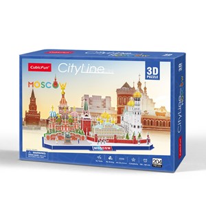 Cubic Fun (mc266h) - "Cityline, Moscow" - 204 pieces puzzle