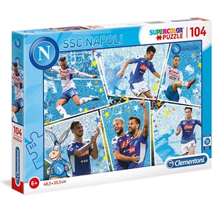 Clementoni (27138) - "SSC Napoli" - 104 pieces puzzle