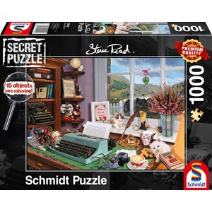 Schmidt Spiele (59920) - Steve Read: "At the Desk" - 1000 pieces puzzle