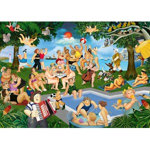 Schmidt Spiele (59687) - Beryl Cook: "Summer Festival" - 1000 pieces puzzle