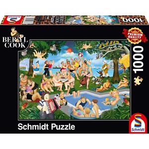 Schmidt Spiele (59687) - Beryl Cook: "Summer Festival" - 1000 pieces puzzle