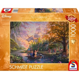 Schmidt Spiele (59688) - Thomas Kinkade: "Disney, Pocahontas" - 1000 pieces puzzle