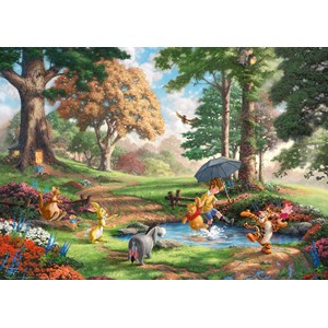Schmidt Spiele (59689) - Thomas Kinkade: "Disney, Winnie The Pooh" - 1000 pieces puzzle
