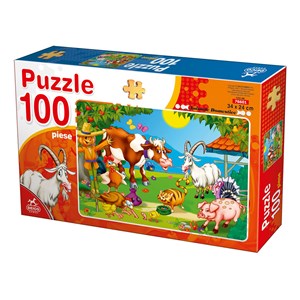 Deico (76601) - "Farm Animals" - 100 pieces puzzle