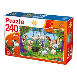 Deico (76625) - "Farm Animals" - 240 pieces puzzle