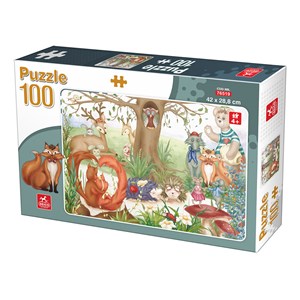 Deico (76519) - "Forest Animals" - 100 pieces puzzle