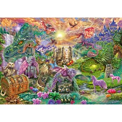 Schmidt Spiele (58966) - "Enchanted Dragon Country" - 1000 pieces puzzle