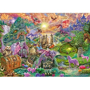 Schmidt Spiele (58966) - "Enchanted Dragon Country" - 1000 pieces puzzle